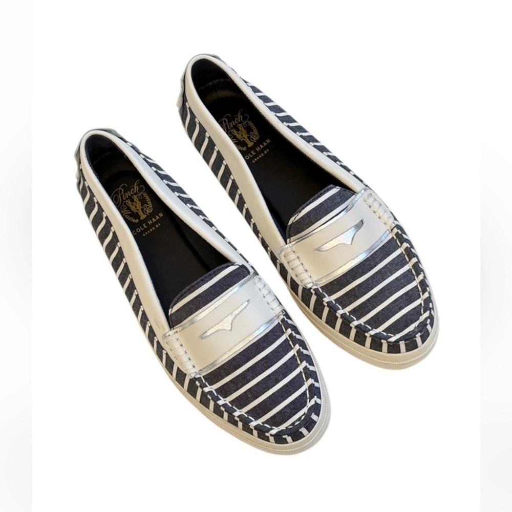 EUC Cole Haan Pinch Weekender Striped Loafers Size 7.5